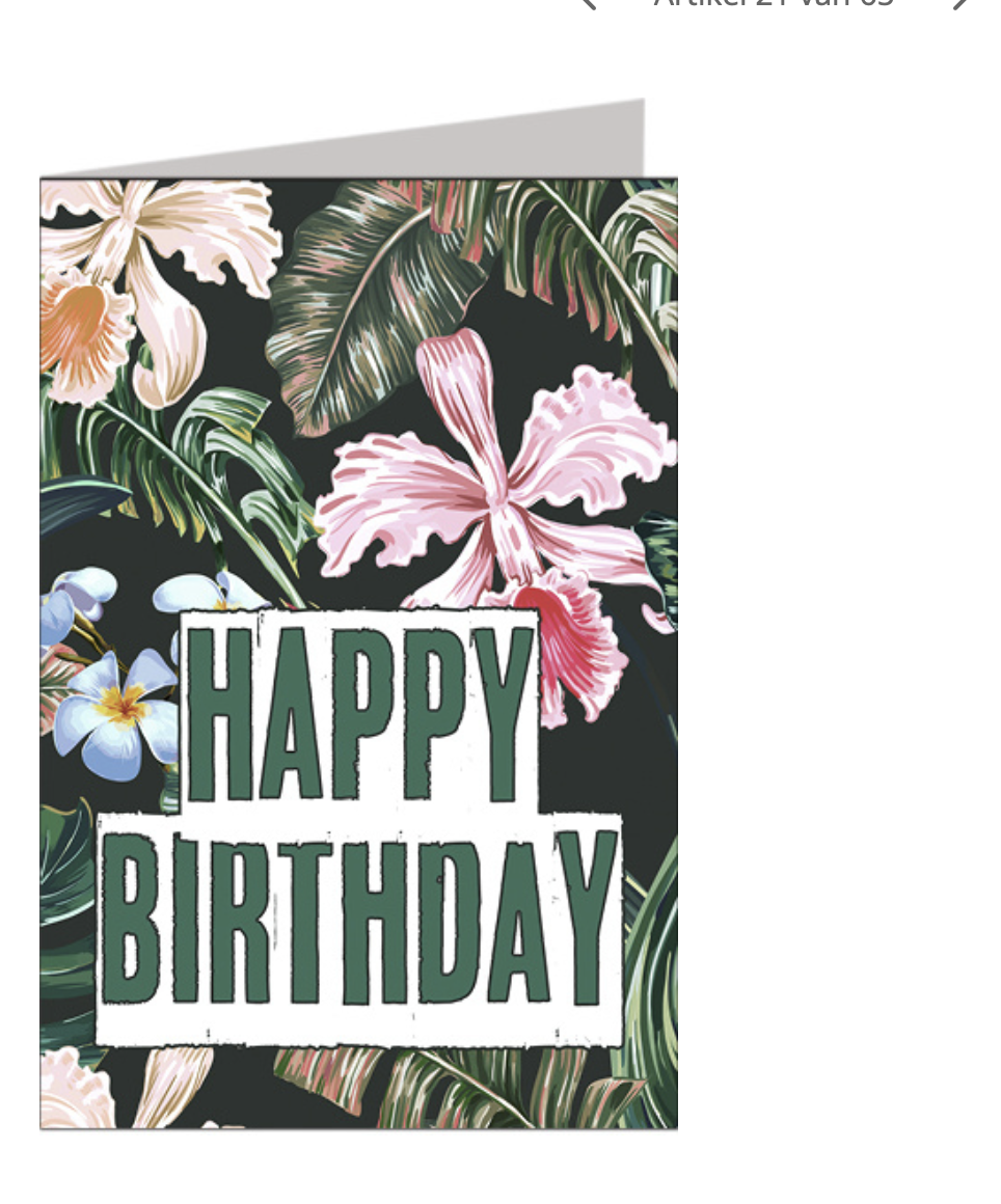 Card Happy Birthday Flowers